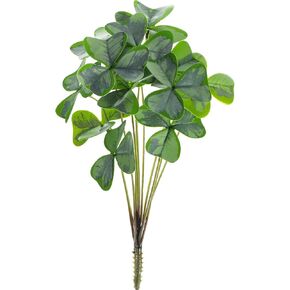 IMIKEYA Artificial Shamrock Clovers Plants Simulated Green Plants - St Patricks Day Lifelike Greenery Bouquets Floral Stems Bonsai for Irish Party Vase Filler Decor