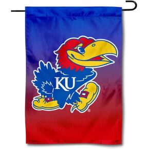 Kansas Jayhawks Gradient Colors Garden Banner Flag