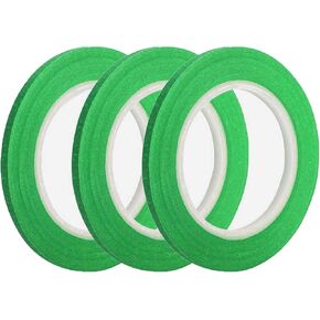 ANCIRS 3 Pack 1/4" x 60yard Yellow Painters Tape with Thin Narrow Finishing & 14 Day Easy Removal Trim Edge (6mm/.25in Wide)