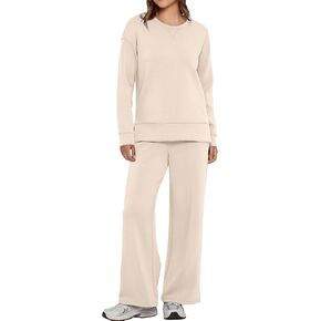 Simplee Lounge Sets for Women 2 Piece Sweat Pants Sets Sweatsuit Sweatshirt Sweatpants Tracksuit