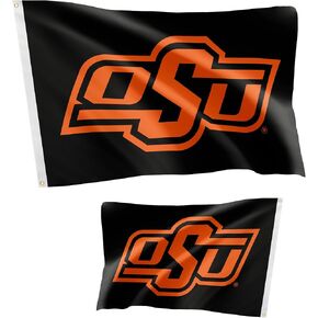 Desert Cactus Oklahoma State University Flag Double Sided OSU Cowboys Banners 100% Polyester Indoor Outdoor 3x5 feet Flags (Double Sided - Flag 3)