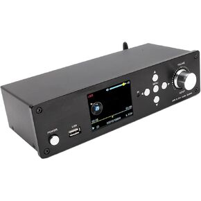 5.1 Surround Sound Decoder, 192Khz 32Bit, Supports 4K, ARC Optical Coaxial USB, Digital Analog AV System with BT 5.0 Receiver, for Home Theater System (US Plug)