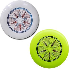 Discraft 175 Gram Ultra Star Sport Disc - 2 Pack (White & Yellow)