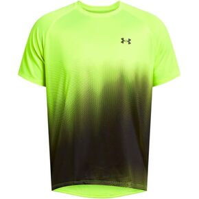 UNDER ARMOUR Men's UA Tech™ Fade Short Sleeve, Medium, High Vis Yellow / Black