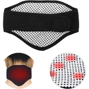 وسادة تدفئة للرقبة، لفافة الرقبة ذاتية التسخين من التورمالين، دعامة للرقبة علاج مغناطيسي، واقي للرقبة محمول دافئ للحفاظ على الدفء، لتخفيف الألم، وآلام الرقبة، وتخفيف التصلب in Kuwait