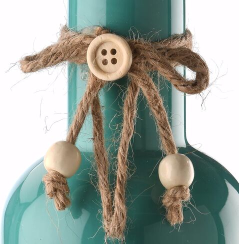 شركة الشجرة الوطنية، مزهرية بورسلين مقاس 9 بوصة مع فرس البحر، فيروزي in Kuwait