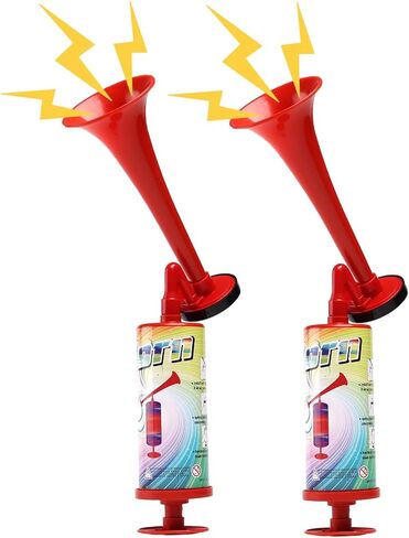 Handheld Air Horn, Super Loud Noisemakers Bear Horn Self Defense Reusable Air Pump Horns Sports and Marine Signal Safety Alarm Horn for Boating, Sports Events, Graduation, Birthday Parties in Kuwait