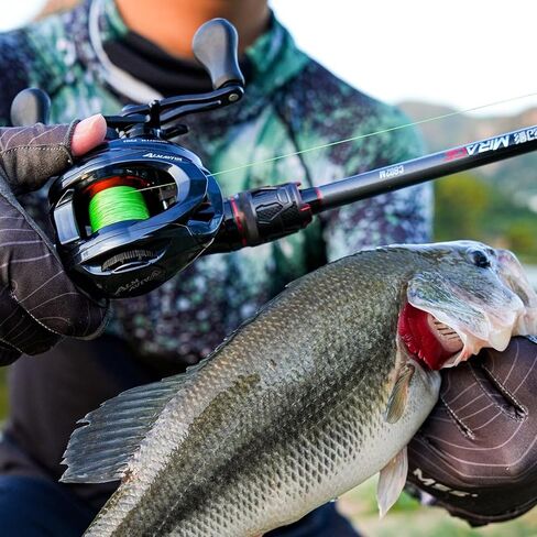 بكرة صب الطعم - بكرة صب عالية السعة مع محامل من الفولاذ المقاوم للصدأ 9+1، نسبة تروس 7.2:1، سحب 15 رطل - بكرة صيد الطعم in Kuwait