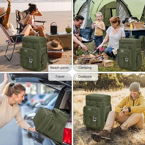 42Cans Cooler Backpack Insulated Waterproof for Men and Women, Large LeakProof Backpack Cooler, Yellow in Saudi Arabia
