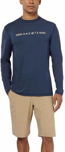 Hang Ten Men's Rashguards - Switchfoot in Blue, Large in Saudi Arabia