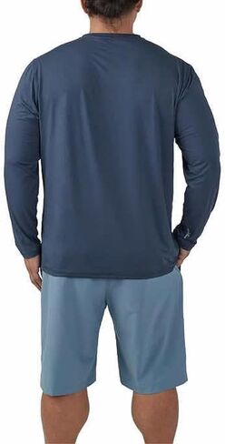 Hang Ten Men's Rashguards - Switchfoot in Blue, Large in Saudi Arabia