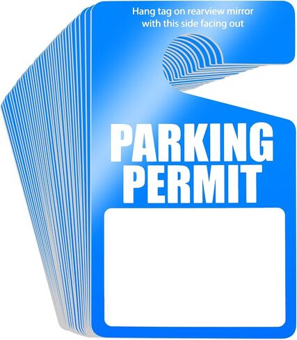 Yexiya 50 Pack Parking Permit Hang Tags Green Plastic Parking Placards Bulk PVC Hang Tag 3 x 5 Inch for Car Rear View Mirror in Saudi Arabia