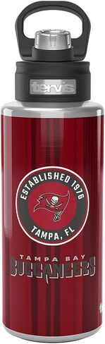 Tervis NFL Tampa Bay Buccaneers-All in Water, 32oz Wide Mouth Bottle, Stainless Steel in Saudi Arabia