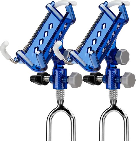 QualyQualy Fishing Rod Holder for Ground Bank Self-Locking Fishing Pole Holder Large Adjustable Fishing Rod Racks Metal Folding Holder 2 Pcs Fishing Gift in Saudi Arabia
