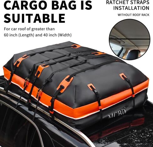 30 Cubic Feet Rooftop Cargo Carrier Bag, Waterproof Soft-shell Car Roof Bag for All Vehicles SUV with/without Rack, Car Top Luggage Storage Bag with 3 Inner Bags,Blue in Saudi Arabia