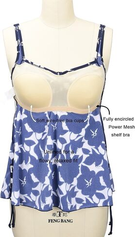 Septangle Women Plus Size Bathing Suits Paisley Print Two Piece Swimsuit Tankini Swimwear in Kuwait