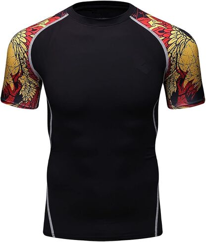 تي شيرت رجالي خفيف الوزن بأكمام قصيرة وبارد وجاف من Rashguards للتمارين الرياضية in Saudi Arabia
