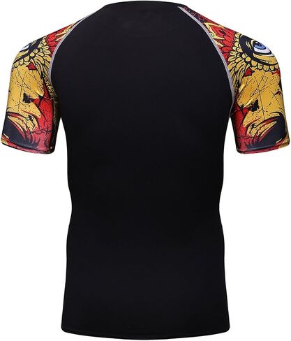 تي شيرت رجالي خفيف الوزن بأكمام قصيرة وبارد وجاف من Rashguards للتمارين الرياضية in Saudi Arabia