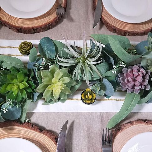 Supla 15 قطعة من النباتات العصارية الاصطناعية المتنوعة غير الماصة من القفزات الخضراء الصغيرة الألوة إيشفيريا نبات الهواء اختيار العصارة وهمية السائبة للحديقة النضرة ترتيب الزهور إكليل ديكور المنزل في الأماكن المغلقة في الهواء الطلق in Kuwait