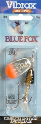 Blue Fox Classic Vibrax Spinner, 3/8-Ounce, Silver/Fluorescent Green in Saudi Arabia