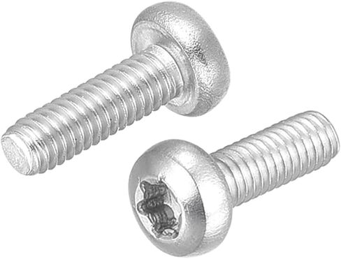 مجموعة براغي أمان Uxcell M2 Torx، (M2x4/5/6/8/10/12/14/16 مم) 160 قطعة 304 برغي مقاوم للعبث برأس من الفولاذ المقاوم للصدأ، W T6 مسامير ربط in Saudi Arabia