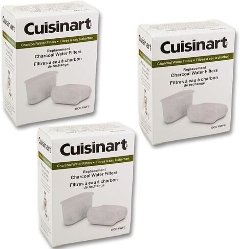 Triple Pack DCC-RWFC Retail Box Replacement Charcoal Water Filters for Cuisinart (Set of 6) in Saudi Arabia