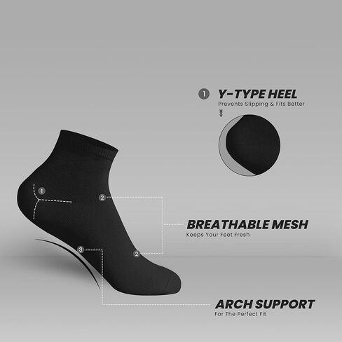 Laura Ashley Women's Quarter Socks | Athletic, Lightweight & Breathable Socks | Ideal for Sports, Gym, Hiking & Everyday Wear in Saudi Arabia