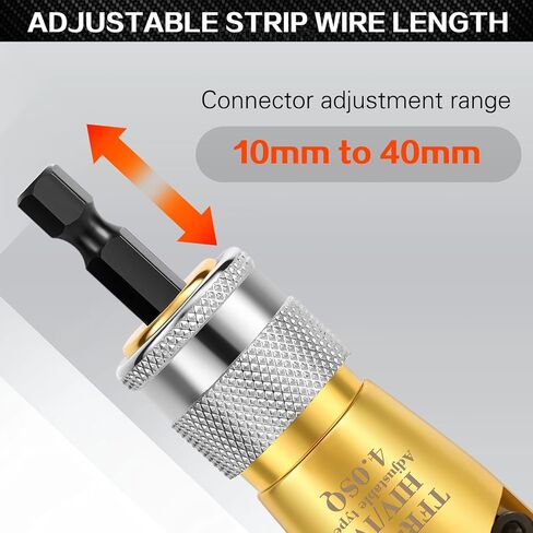 KTINNEAD Wire Stripper Tool, Professional Cable Stripper Tool, High-Efficiency Wire Stripper Tool for Drill, Wire Stripping and Twisting Tool Suit for Electrician(1 Set With Wire Nut Twister) in Saudi Arabia