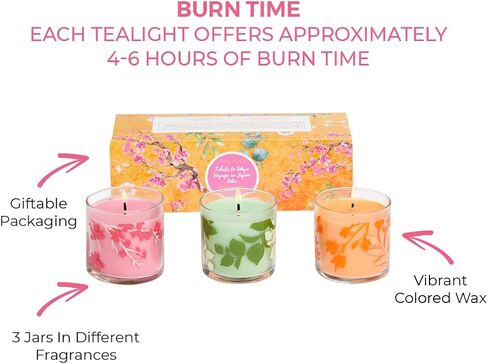 PartyLite 15-Piece Tealight Sampler, Fragranced Tea Light Candles Gift Set, Made in The USA (Tis The Season) in Saudi Arabia