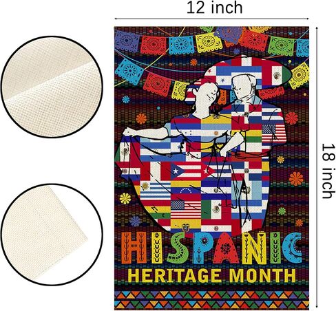 Hispanic Heritage Month Decorations Latin American Garden Flag Spanish Classroom Decorations National Hispanic Heritage Month Decorations for Classroom Home in Saudi Arabia