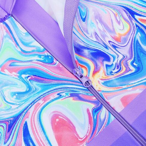 TFJH E Short Sleeve Girls Swimwear 1pcs Rashguard Sunsuits Sun Protection 50+ Swimsuits 461 Pink Leaves Short 10A in Kuwait