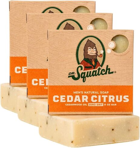 Dr. Squatch Men's Bar Soap - 3-Pack Alpine Sage - All Natural Bar Soap for Men - 3 Bars of Soap - Smell like a Warm Mountain Breeze in Saudi Arabia