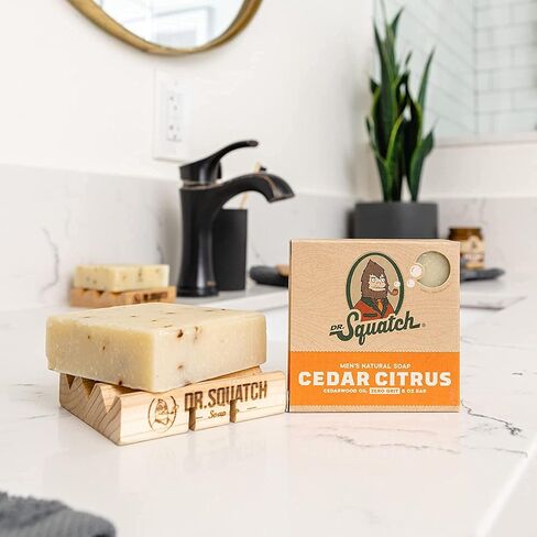 Dr. Squatch Men's Bar Soap - 3-Pack Alpine Sage - All Natural Bar Soap for Men - 3 Bars of Soap - Smell like a Warm Mountain Breeze in Saudi Arabia