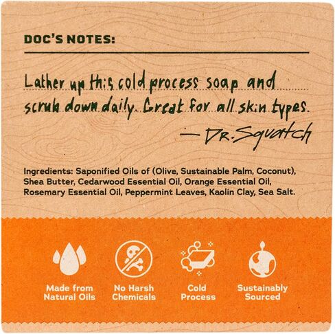 Dr. Squatch Men's Bar Soap - 3-Pack Alpine Sage - All Natural Bar Soap for Men - 3 Bars of Soap - Smell like a Warm Mountain Breeze in Saudi Arabia