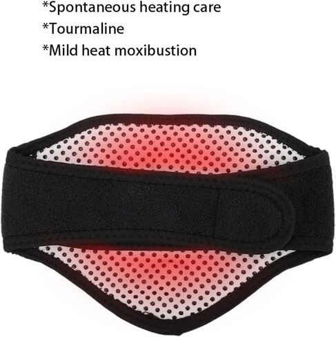 وسادة تدفئة للرقبة، لفافة الرقبة ذاتية التسخين من التورمالين، دعامة للرقبة علاج مغناطيسي، واقي للرقبة محمول دافئ للحفاظ على الدفء، لتخفيف الألم، وآلام الرقبة، وتخفيف التصلب in Kuwait