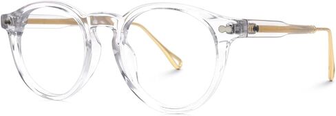 Zeelool Classic Round Glasses for Women with Non-prescription Clear Lens Aldrich JGA366752 in Kuwait