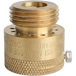 HYDRO MASTER Vacuum Breaker Valve,Hose Bib Backflow Preventer, 3/4 Inch, Brass Finish