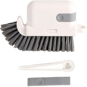 Window Track Cleaner Sliding Door Cleaning Brush 3 in 1 Tool Window Cleaning Kit Set for Sill, Groove, Sliding Glass Door, Window Seal
