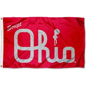 OSU Buckeyes Large Script Ohio 3x5 College Flag