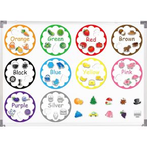 10 Pack Color Recognition Magnetic Sorting Set Educational Magnet Color Sorting Matching Games Shape and Color Magnets Refrigerator for Whiteboard Learning Activities