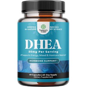 DHEA 50mg for Men and Women - High Strength DHEA Supplement for Women & Men for Enhanced Energy and Hormone Balance for Women & Men - Men and Women's Hormone Balance Supplement (4 Month Supply)