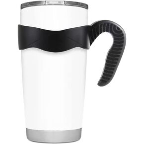 Hyturtle 1Pcs Stylish and Functional Black Tumbler Handle For 20oz Cups - Fits For 20 OZ YETI Tumbler - Secure Grip, Lightweight, Dishwasher Safe - Ideal for Travel and Outdoor Activities - BPA Free