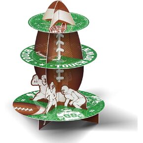 Cinrobiye Halloween 3 Tier Cupcake Stand, Colorful, Cardboard, Ideal for Displaying Desserts, Suitable for Halloween Party Decor