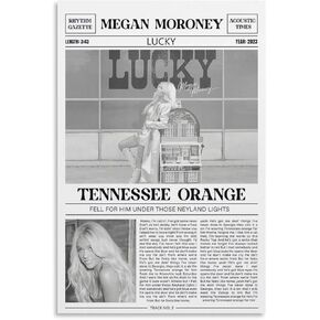 HANDUO Megan Moroney Lucky 2 Canvas Poster Bedroom Decoration Landscape Office Valentine's Birthday Gift Unframe-style12x18inch(30x45cm)
