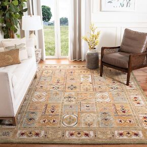 SAFAVIEH Classic Collection 6' x 9' Sage / Multi CL305A Handmade Traditional Oriental Premium Wool Area Rug
