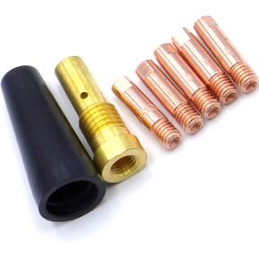 7Pcs MIG Welding Gun Kit, Gasless Nozzle Tips for Century FC90 Flux-Cored Wire Feed Welder K3493-1