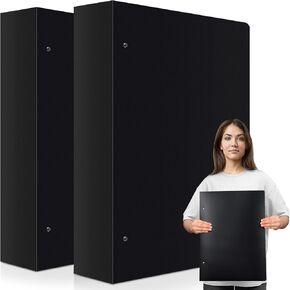 Resholder 11 × 17 بوصة غلاف بولي لوحة 3 حلقات تتميز بحلقة D مقاس 2 بوصة × 17 بوصة مقاس ورق مقاس 11 بوصة × 17 بوصة لمتجر الأعمال الفنية ملصق ورق مادة البولي بروبيلين