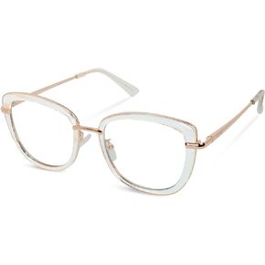Vizzio Blue Light Blocking Glasses Fashion Lightweight TR90 Computer Gaming Glasses For Women Anti Eye Strain Cat Eye Eyewear