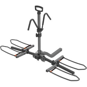 HYPERAX Volt Lift SP - Patented Lift Assisted Hitch Mounted E Bike Rack Carrier with RAMP Up to 2X80lbs eBike with Up to 5" Fat Tires for Cars, SUV, Jeeps and Pickups. NO RV USE