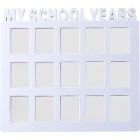 Cabilock Desktop Graduation Picture Frame School Picture Frame Photo Frame New School Years Picture Frame First Year Picture Frames 12 Month Picture Frame Pvc Mother White Id Photo